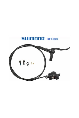 Shimano Bl-mt200+br-mt200 2000mm Kutusuz Arka Hidrolik Disk Fren Seti Siyah
