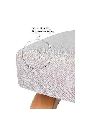 Vilinze Ege Sandalye Demre Yuvarlak Ahşap Mdf Mutfak Masası Takımı - 90x90 Cm Beyaz