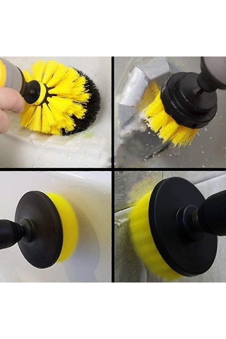 4 Adet Elektrikli Matkap Temizleme Fırçası - Elektrikli Temizleme Fırçası Matkap Dahil Değildir