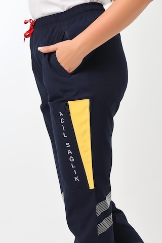 112 Unisex Likralı Yazlık Pantolon - Lacivert-7394-lacivert