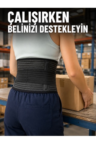 Ayarlanabilir Bel Korsesi Elastik Destek Bantlı Çalışma Ve Günlük Kullanım - Lisinya