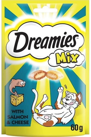 Dreamies Mix Somon Balıklı Ve Peynirli Kedi Ödülü 60 Gr X 24 Adet