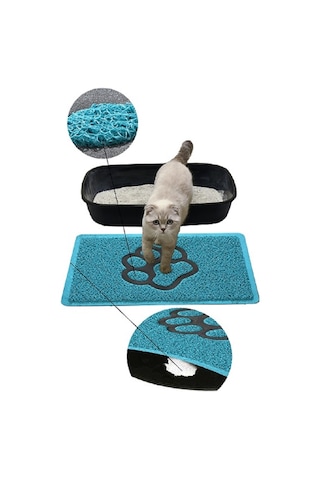 Kedi Kumu Paspası Kıvırcık Kedi Tuvaleti Paspası 40 x 60 CM