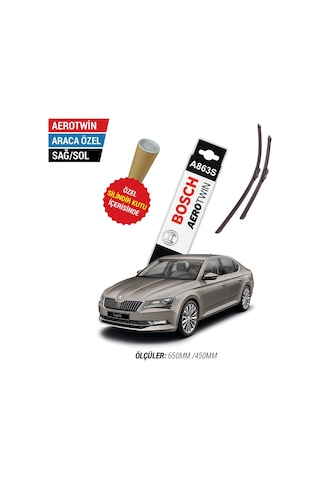 Bosch Aerotwin A863S Skoda Superb Silecek Takımı (2015-2024)