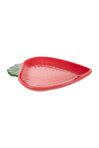 Mudo Home Strawberry Kırmızı Sunum Tabağı - 20 Cm