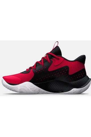 Under Armour Unisex UA Jet '23 Basketbol Ayakkabısı 3026634-600 Beyaz - Kırmızı - Siyah