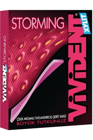 Vivident Storming Çilek Aromalı Sakız 18 x 33 G