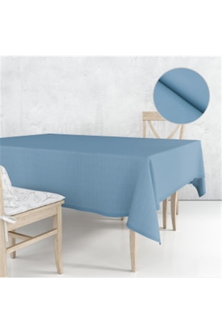 Kuş Gözü Desenli Masa Örtüsü Aqua Mavi-661 - Aqua Mavi