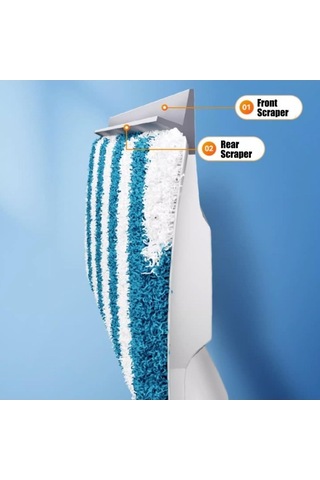 Bosphorusboutique02 Ev Cam Temizleyici Aleti - 30cm Panel, 1.45m Uzun Kol, Tek Tık Sprit, Çift Yönlü Silecek, Yüksek Yerlere Ulaşır, Kolay Saklama Kanca, Beyaz Beyaz