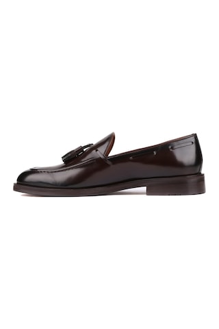 Shoetyle - Kahverengi Açma Deri Püsküllü Erkek Klasik Ayakkabı 250-7951-843-kahverengi