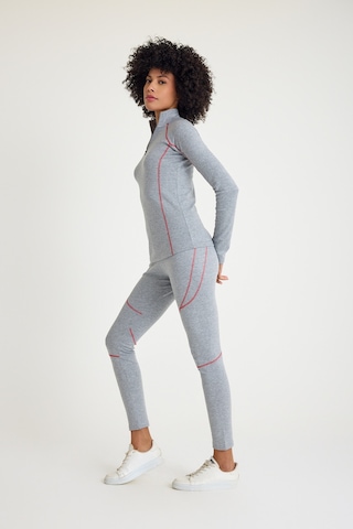 Scorp Thermo-fit Extreme Kadın Termal Takım İçlik Alt Üst Kayak İçliği Gri Siyah