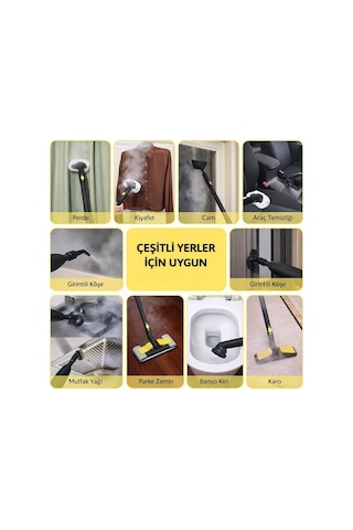 Cleova CLV-4041 2000 W Çok Fonksiyonlu 26 Parça Buharlı Temizleyici Paspas - Buharlı Temizlik Makinası