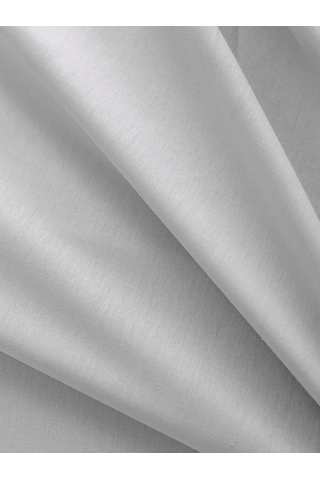 Gri Poplin Çift Kişilik Lastikli Çarşaf 100x200x30 Cm