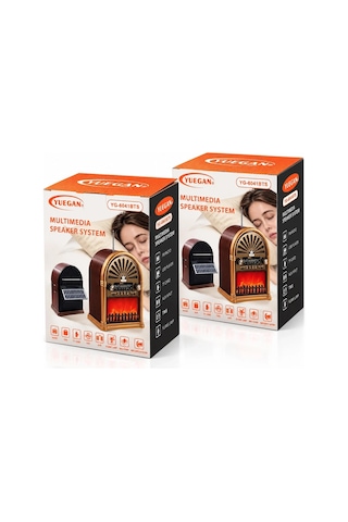Solar - İbreli Şömineli Radyo - Retro Am - Fm - Sw Usb - Type-c Sarjlı Bt - Tf - Usb Speaker Yg-6041 43547815