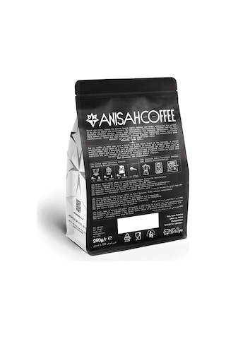 Anisah Decaf Arabica Kafeinsiz Orta Kavrum Kahve Çekirdeği 250 G