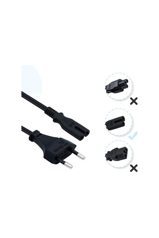 Polotech Ps3 / Ps4 / Ps5 / Series S-x Uyumlu Güç Kablosu 1.5 Metre 2pin Güç Kablosu Projeksiyon Sku: Smgstk9979d84d55