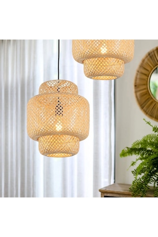 Scorpion Model Tekli Rattan Bambu Tasarım İskandinav Bohemavize