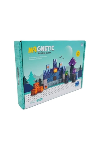 Kzl Manyetik Blok Yapı Küpleri Seti 2x2x2 Cm 64 Parça Ch1392