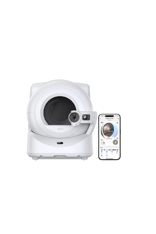 Petkit Purobot Ultra Akıllı Kedi Tuvaleti + Erken Teşhis Kedi Kumu + Çöp Poşeti + N60 Koku Giderici + Basamak