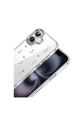 Gld-spt- Newface Apple Uyumlu iPhone 17 Fiyonk Desenli Kapak - Desen 4