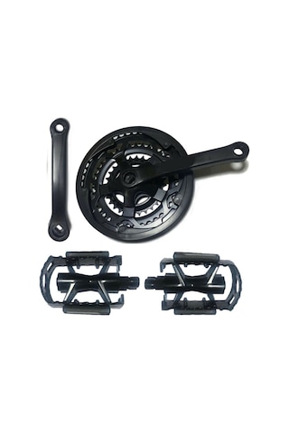 Aynakol 48t Alüminyum Siyah Pedal Paket Seti Paket Dinyum Siyah Pedal