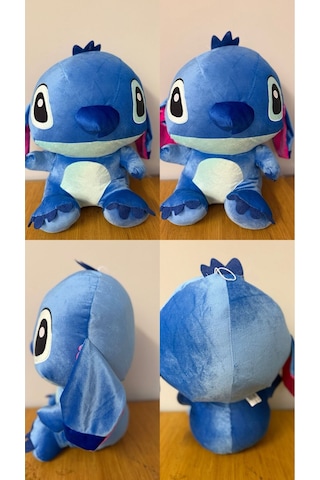 Büyük Boy Peluş Stitch Koala Oyuncak Stich Pelüş Stiç Askılı 45 Cm Mavi