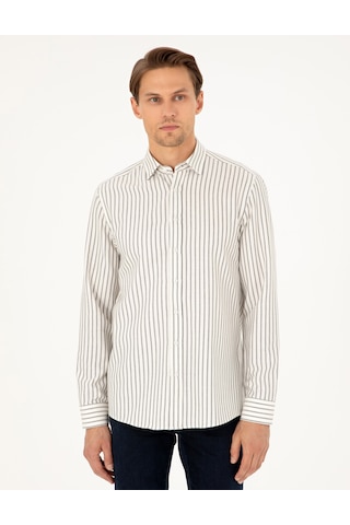 Pierre Cardin Erkek Lacivert Gömlek Desenli 50292261-vr033 Lacivert