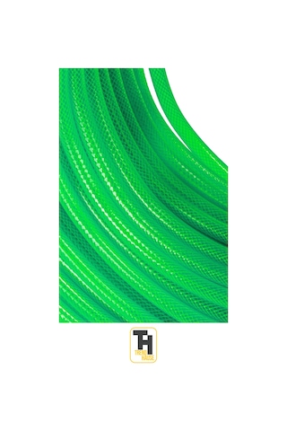 5/8 Örgülü Bahçe Hortumu Çatlamaz, Kırılmaz, Esnek 100 Metre Yeşil