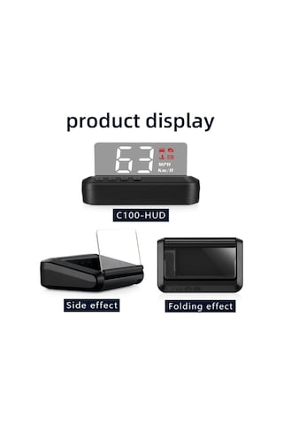 Sones C100 Araba Hud Head-up Display Obd2 Arıza Kodunun Ortadan Kaldırılması Aşırı Hız / Arıza Alarmı