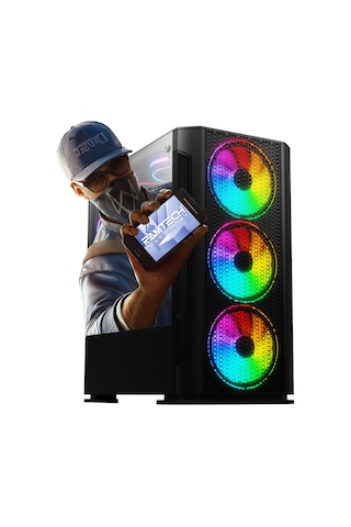 Ramtech TK104 i3-12100F 16 GB 500 GB HDD+240 GB SSD 8 GB RX580 Masaüstü Oyuncu Bilgisayarı