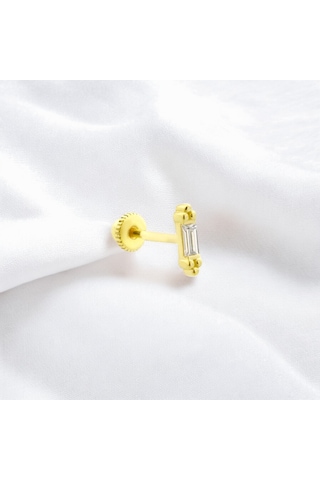 Glorria Altın Baget Helix Piercing Altın
