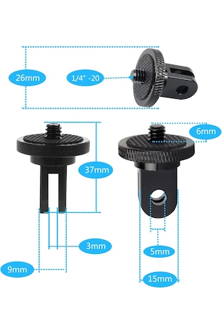 Insta360 Uyumlu Metal Adaptör / Dönüştürücü