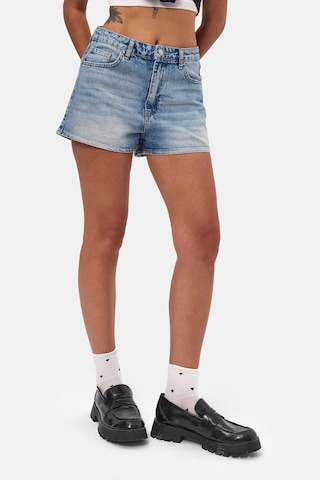 Itsbasic Kadın Mavi 4s6-32 Mom Mini Fit Denim Şort