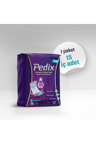 Pedix Kadın Mesane ve Lohusa Pedi Yoğun 15'li