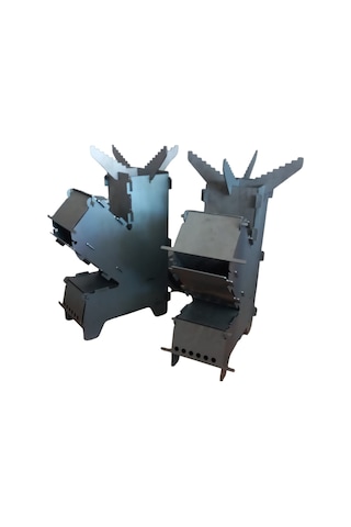 Mini Roket Soba Portatif Sırt Çantasında Taşınabilir