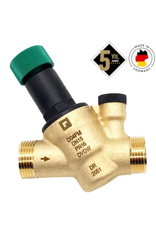 Braukmann Honeywell 3/4" Su Basınç Düşürücü Vana - Manometre Hediyeli - D04fm-3/4a Dn20 - 3/4"
