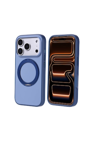 Subutu Apple Uyumlu iPhone 17 Pro Kılıf M-safe Şarj Özellikli Standlı Sbt Proton Silikon Kapak - Gri Gri