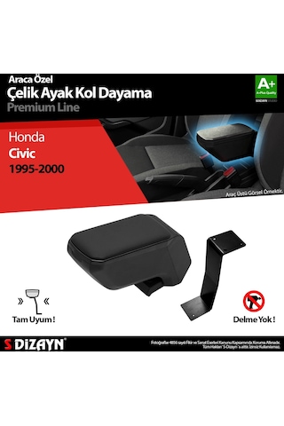 Honda Civic Kol Dayama Kolçak Çelik Ayaklı Abs Siyah 1995-2000 A+kalite