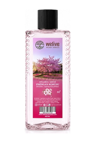 Welive Sakura Japon Kiraz Çiçeği Kolonyası 400 Ml 80 Derece