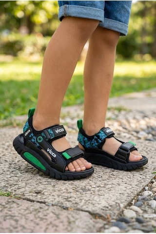 Vicco 332.f26y.179 Siyah Konan Hafif Rahat Erkek Çocuk Sandalet