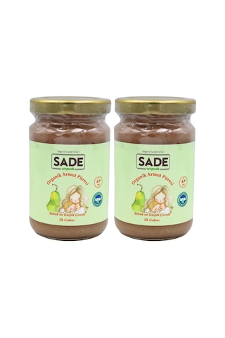 Sade Organik Armut Püresi 100 Gr. 2 Li