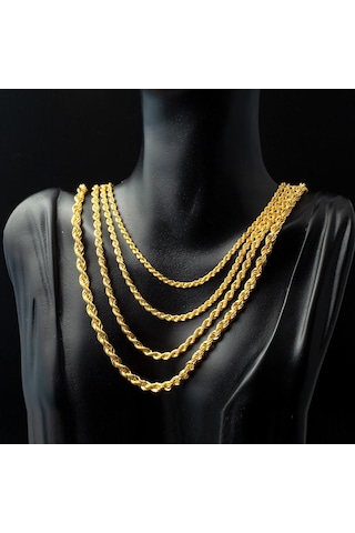 Burma Halat 14 Ayar Altın Zincir - 65 cm 14HL652