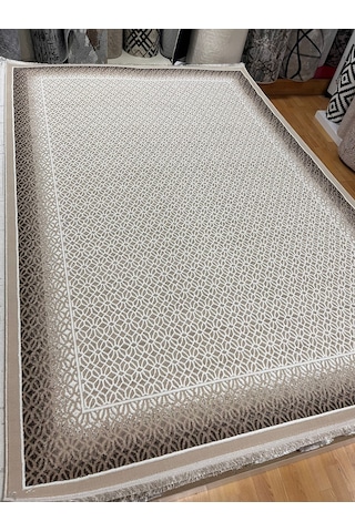 Bertuğ Halı Ada Serisi 05 Salon Oturma Odası Halısı 200x290 6m2 Krem - Vizon