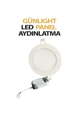 Sıva Altı Led Aydınlatma Paneli 6 Watt Tasarruflu Beyaz Işık Gün Light