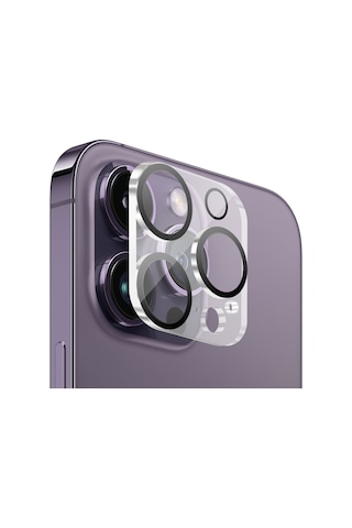 Buff Apple Uyumlu iPhone 14 Pro Max / 14 Pro Kamera Lens Koruyucu Şeffaf