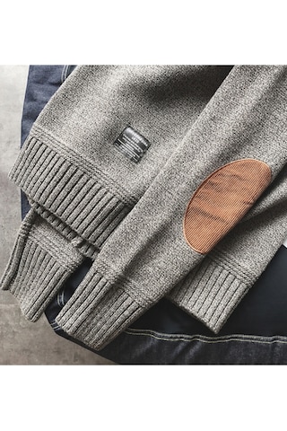 Erkekler İçin Kore Tarzı Kazak Koyu Mavi