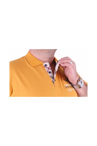 Moc Grande Mocgrande Erkek Büyük Beden Polo Tişört Eagle Face 23400 Hardal-Hardal Çok Renkli