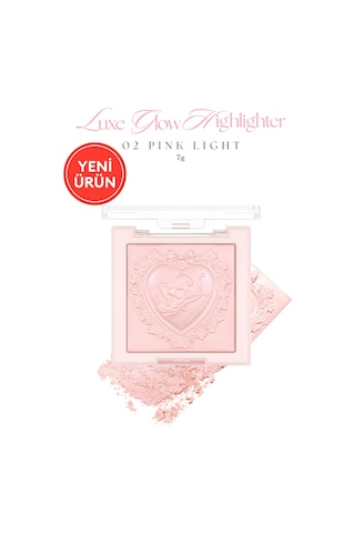 Dasique İnci Taneleriyle Yoğun Işıltı Sunan Özel Tasarımlı Aydınlatıcı Luxe Glow Highlighter 02 Pink Light