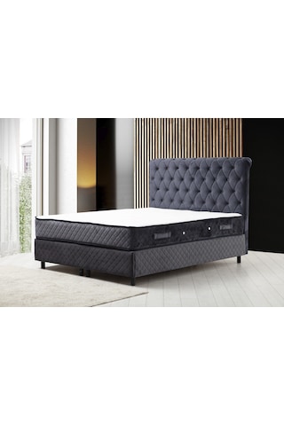 160x200 Sonata Baza+başlık+yatak Antrasit