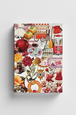 Kolaj Serisi 44 İstanbul Da Bir Gün Bullet Journal A5 Noktalı Defter Çok Renkli
